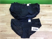 Women’s Black Lace Underwear lot of 40 Size 12-14
