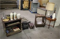 Assorted Household Items & End Tables