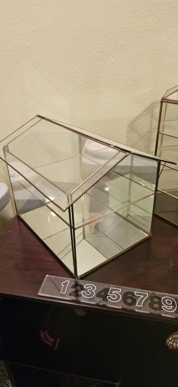 Glass & Brass House Terranium or Showcase