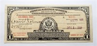 $1 1933 POSTAL SAVINGS SYSTEM