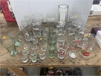 Vintage Coca Cola glasses