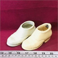 Pair Of Decorative Pottery Shoes (Vintage)