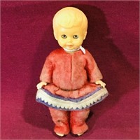 Small Plastic Nodder Doll (Vintage) (4" Tall)