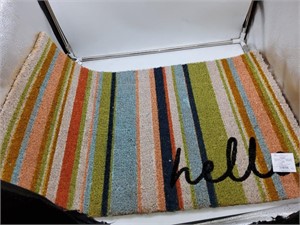 Hello colorful doormat