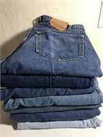 Lot of 7 Misc. Jeans in Various Sizes & Conditions