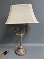 Fine Single Pedestal Table Lamp 26"