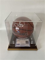 Larry Bird Autographed Basketball in Case