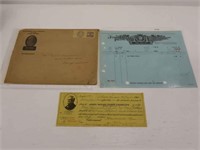 1920 John Deere Plow Co Note, 1937 Invoice