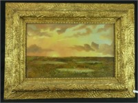 G.M. COSLEY MILLER UNTITLED SUNRISE LANDSCAPE O/C