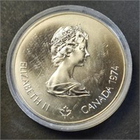 Silver 24.32G Montreal Olympia $5 Coin