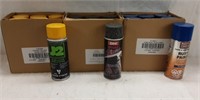 SPRAY PAINT - ASSORTED COLOURS - QTY 18 CANS