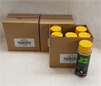 SPRAY PAINT - QTY 18 CANS - YELLOW