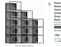 Kuject Large Shoe Organizers Storage Boxes