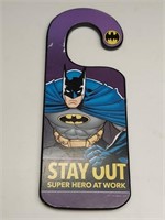 Batman Door Hanger Do Not Disturb 10" Wood