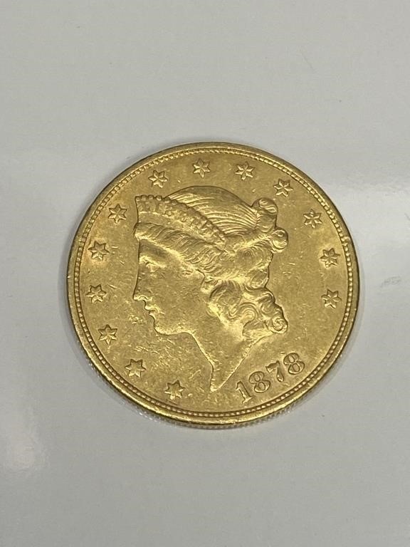 1878 United States $20 Gold Coin