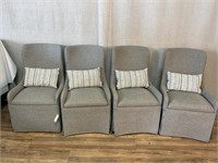 4pc Hooker Grey Side Chairs