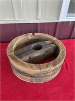 Wooden industrial wheel