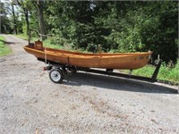 Wineglass Wherry Wooden Boat, 14 Ft. Handcrafted