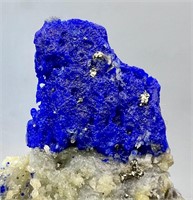 40 GM Deep Blue Lazurite Crystal On Matrix