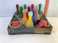 Vtg Transogram Jr. Champ Bowling Set