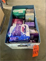 Box lot adult womens hygiene supplies