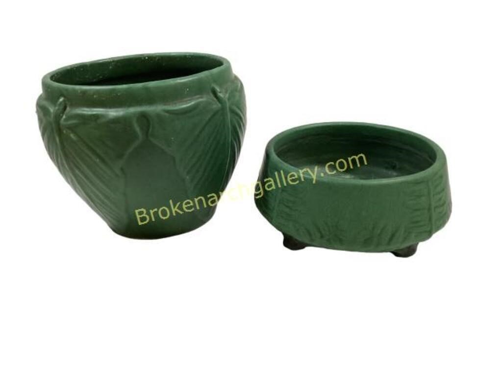 Two Weller Early Planter Pots
