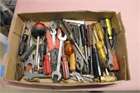 Flat of misc. hand tools