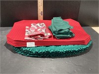 Lot Of Red And Green Placemats,Napkins
