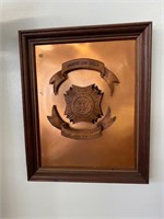 VINTAGE VFW MEMORIOAL COPPER WALL PLAQUE