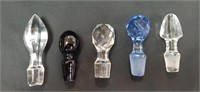 (5) Glass Stoppers - See Description/Images