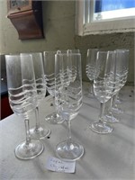royal crystal champagne rock glasses