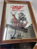 Miller High Life Never Hung White Tail Mirror