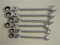 Six Gearwrench Flex Head Ratcheting Wrench Set