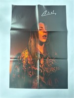 Autograph COA Billie Eilish Poster