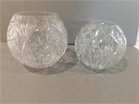 Crystal Rose Bowls