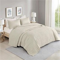 3-Pc 120"x118" Comfort Spaces King Quilt-All