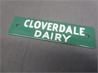 Vintage Cloverdale Dairy Porcelain Sign