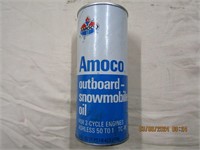 Snowmobile Advertising oil can lot full cans