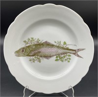 Antique / Vtg Porcelain Fish Plate
