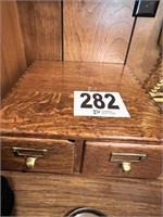 Vintage Oak File Box(Den)