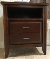 Contemporary Style Cedar Lined Nightstand