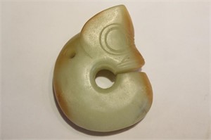 Chinese Hetian Jade Carved Pendant