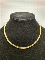 Gold plated sterling silver necklace