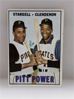 1967 Topps Pitt Power Stargell Clendenon #266
