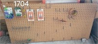 Peg Board With Contents