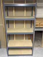 Metal Shelf With Pressboard Shelving