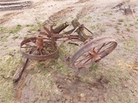 Steel wheel & horse hamn