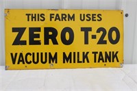 Zero T-20 Vacuum Milk Tank-SST-18"x9"
