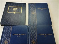 (4) Partial 1941-1970s Wheat Penny Books