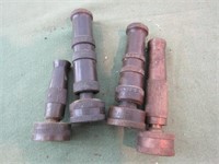4) Brass Hose Nozzles includes Sherman Gilmour